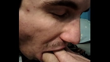 Preview 2 of Bus Sleep Fingering Porn - Soldier gives his cock to a nice boy and he swallows his sperm