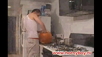 Preview 1 of Ava Lauren 2 Airbags - Gay Devil Fucks Pumpkin