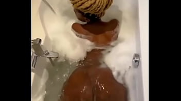 Preview 2 of Erina Misaki - Bath time with Thabang Mphaka