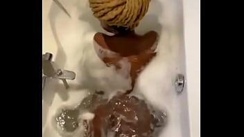 Preview 1 of Erina Misaki - Bath time with Thabang Mphaka