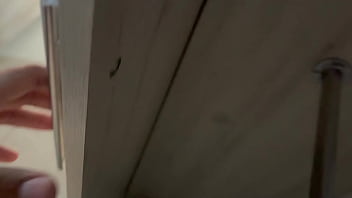 Preview 1 of Hurts Squirting - Observo a mi linda hermanastra cambiandose para salir con su novio y me la follo duro a cambio de darle permiso.