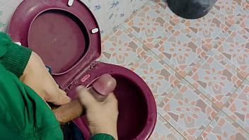 Preview 2 of Meet A Frend - Jerk off in toilet at street food shop