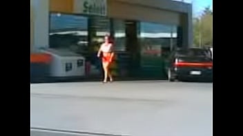 Preview 1 of Michelle V - Justine in miniskirt at Rotorua Shell Station