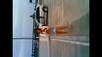 Preview 2 of Christy Mack Group - Justine Adams in sexy Blue skirt and white top 1