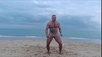 Preview 3 of Xxx Porno Ungaria - Hot Stud Dances Naked On The Beach