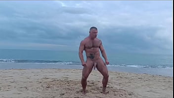 Preview 1 of Xxx Porno Ungaria - Hot Stud Dances Naked On The Beach