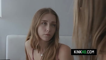 Preview 1 of Xxxod X - Slutty teen Audrey Hempburn don&#039_t mind sharing her boyfriend&#039_s cock with her stepmom Christy Love