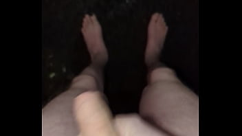 Preview 2 of Fenale Bodybuilder - Masturbating in the rain