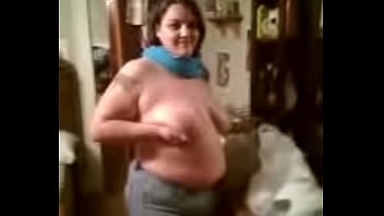 Preview 1 of Mom Boy Sofa Watch Tv - Boobie Dance