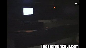 Preview 2 of Hot Rode - Sex Crazed Ebony Freak Monique Goes Buck Wild in a Porn Theater