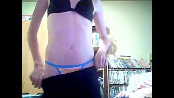 Preview 2 of French Black Ebony Trop Bonne - Skinny Blonde Teen Girl Strip Tease!