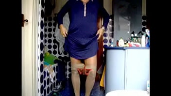 Preview 4 of Bhatrum Xxxxxxxx - HPIM8941.MPG I,  in blue nightgown and stockings