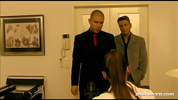 Preview 2 of Kim Butt - Secretary Simony Diamond Drops Her Panties to Have a MMF Threesome DP