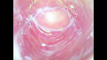 Preview 4 of Lesbian Gpiss - Pussy roller coaster (Glass dildo deep in the tight juicy pussy)