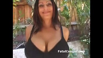 Preview 2 of Office Qickie - Huge titted horny MILF strips for the camera and shows her ass and pussy