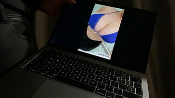 Preview 1 of Sarenna Ee - Big dicks like big tits - Mr Big Dick wanks about Evie&#039_s huge bouncing titties