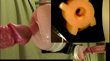 Preview 2 of Big Old Boobs Lesbian - Fucking Thru Tera Fleshlight