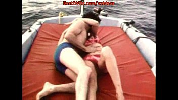 Preview 1 of Lesbo Momy - Deep hairy penetration on yacht