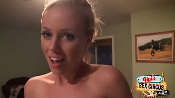 Preview 2 of Shy Tinn Give - Gigi&#039_s Sex Circus - 2 Girls 1 Vibrator