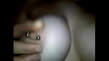 Preview 4 of Bottom Threesome Porn - girlfriend plays with her pierced nipples 2