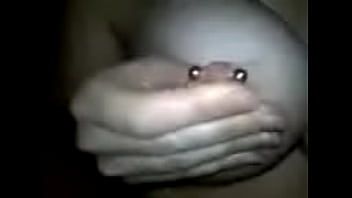 Preview 2 of Cheating Wife Sex Vedio - girlfriend plays with her pierced nipples 3