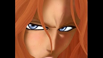 Preview 2 of Black Bowjob - Bleach Hentai Game Rangiku Footage