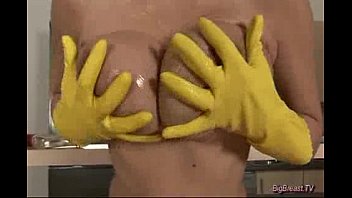 Preview 2 of Husband White Wife Fucking Bbc - Nasty babe squizing her boobs