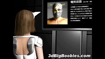 Preview 1 of Cinai Xxxii Big - 3D Busty Chained Sci-Fi Babe!