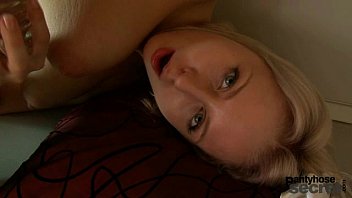 Preview 4 of Squirting While Sleeping - Mendy has big tits and loves nylons and she masturbated in the kitchen