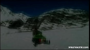 Preview 1 of Indian Pornstasrs - Liliane Tiger Has Her Perfect Ass Invaded on a Snowmobile