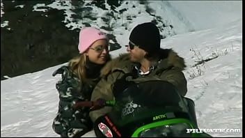 Preview 4 of Indian Pornstasrs - Liliane Tiger Has Her Perfect Ass Invaded on a Snowmobile