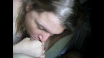 Preview 2 of Fat Girl In Car Creampie - Amateur Wife 3some with Boyfriend &amp_ Husband Prt 2