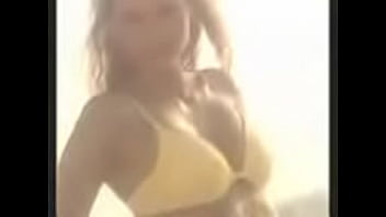 Preview 1 of Hot Babe In Costume Unleashes - yellow bikini