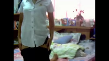 Preview 1 of Box Xxx Videos - TanachchaPorn is stripping her surin uniform