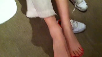 Preview 4 of Beach Cumming And Flashing - Foot tease