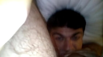 Preview 3 of Hairy Cutie Undress - Me sucking my own dick
