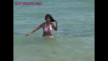 Preview 4 of Housewife Cheat Kitchen - Cat In The Sand And Surf