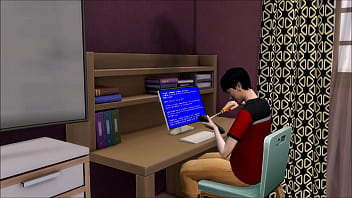 Preview 2 of Caines School - Fuck and cum inside my friend&#039_s slut mom || The Sims 4
