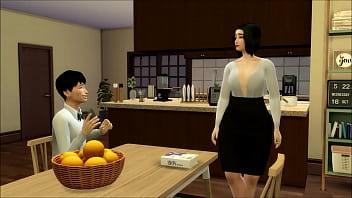 Preview 1 of Caines School - Fuck and cum inside my friend&#039_s slut mom || The Sims 4