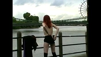 Preview 4 of Sil Pak Garl Xxx - Redhead Amateur Uk Babe Monica Flashing and masturbating in public in London