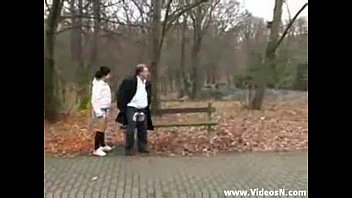Preview 2 of Xpanas Stepsist - Old man fucks dirty teen girl in the public park