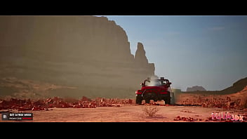Preview 1 of Pick By Road - Futa3dX - Futa Brunette And Blonde Babes Stranded In The Desert Fucking Hard
