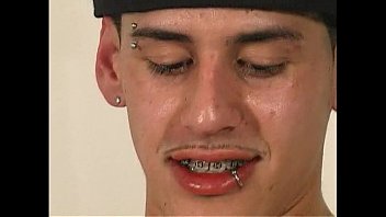 Preview 3 of Diaper Suit - Young hot nude latin men with a big uncut cock strokes off and shoots a big load