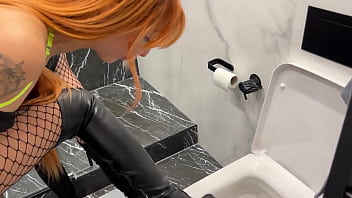 Preview 2 of Nice Gril Sex Big Penice - Neighborhood Girls In Fishnets Piss On You - Femdom POV With Sofi and Agma