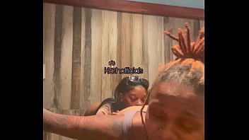 Preview 1 of Mom Give Morning Handjob - Kashofficials eating Renity love ass in public bathroom