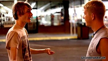 Preview 1 of Drunk Flashing Public - Twinks in Vegas Practice Fucking Skills for Contest