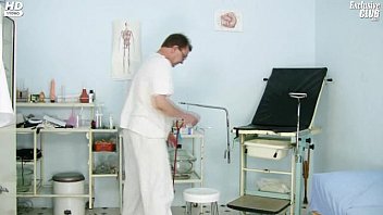 Preview 1 of Agra Up Village Anty - Redhead girl pussy examination by kinky gyno doctor