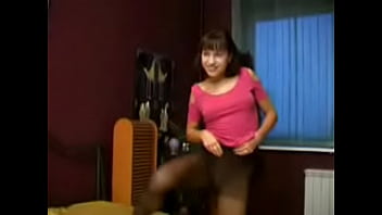 Preview 3 of Bhavi Bathing - Teen black pantyhose tease 5