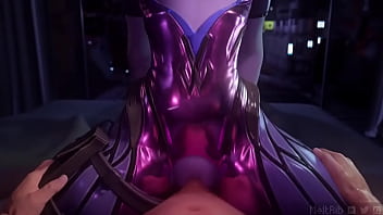 Preview 3 of Public Caned - Widowmaker rides dick