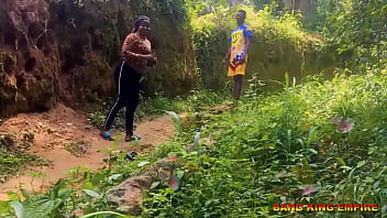 Preview 2 of Bad Oink - BEST SEX WITH MY WIFE- Fucking On The Village Road That Many People Pass And Go To Their Farm